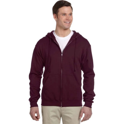 Jerzees 8 oz 50/50 Nublend Full Zip Hood - Dark/Color