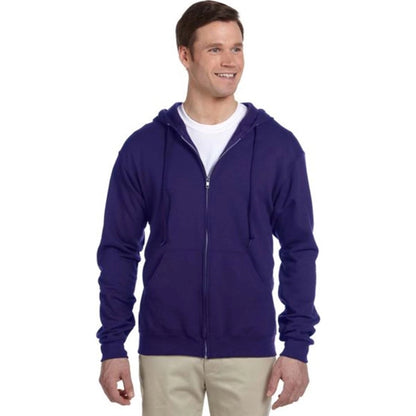 Jerzees 8 oz 50/50 Nublend Full Zip Hood - Dark/Color