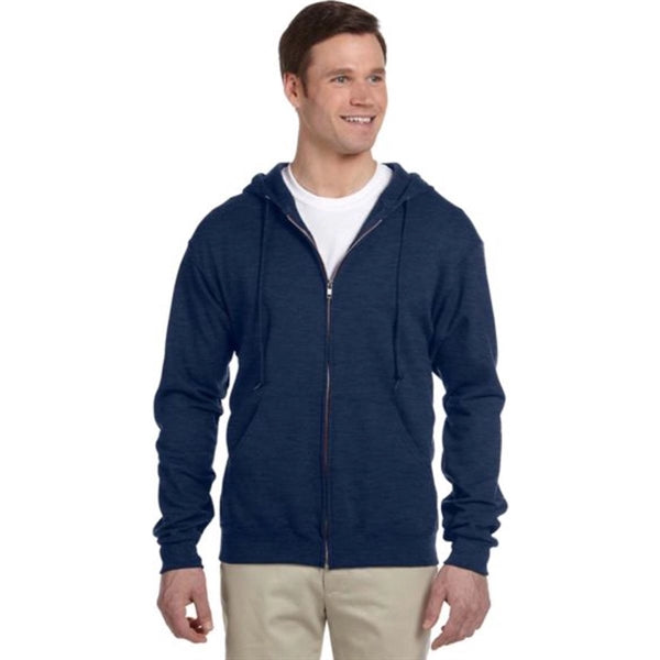 Jerzees 8 oz 50/50 Nublend Full Zip Hood - Dark/Color