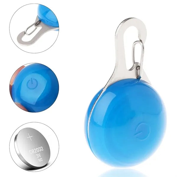 LED Pet Safety Light Pendant Clip