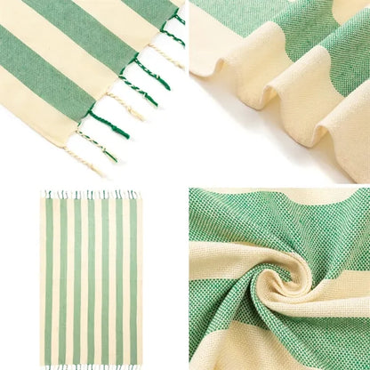 Fringe Striped Beach Towel