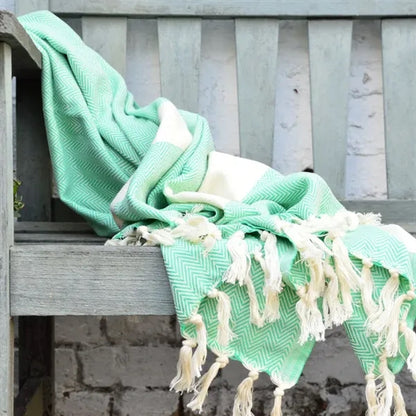 Fringe Striped Beach Towel