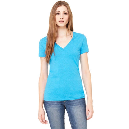 Bella Ladies' 4.2 oz. Jersey Deep V-Neck T-Shirt