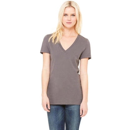 Bella Ladies' 4.2 oz. Jersey Deep V-Neck T-Shirt
