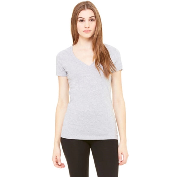 Bella Ladies' 4.2 oz. Jersey Deep V-Neck T-Shirt