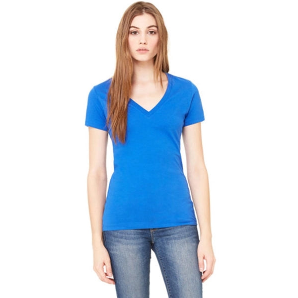 Bella Ladies' 4.2 oz. Jersey Deep V-Neck T-Shirt