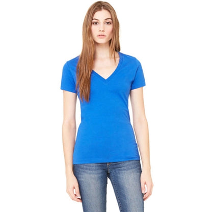 Bella Ladies' 4.2 oz. Jersey Deep V-Neck T-Shirt