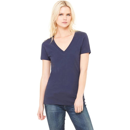 Bella Ladies' 4.2 oz. Jersey Deep V-Neck T-Shirt