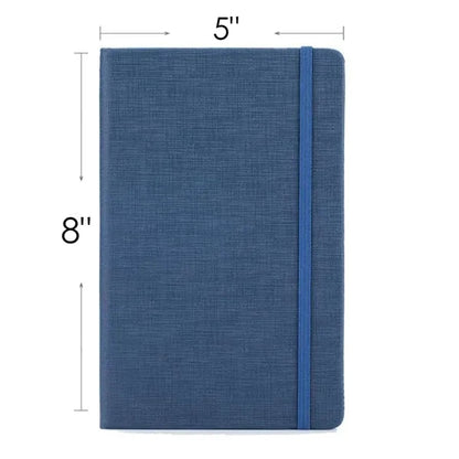 Journal With Fabric Cover 5.7" X 8.4"