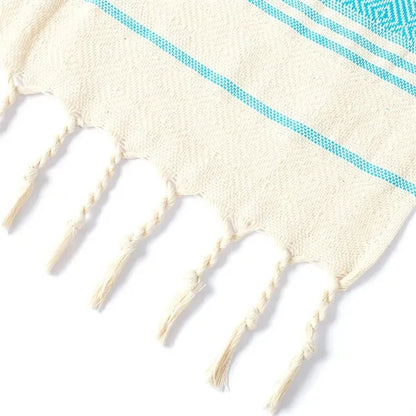 Turkish Cotton Diamond Tassel Beach Towel