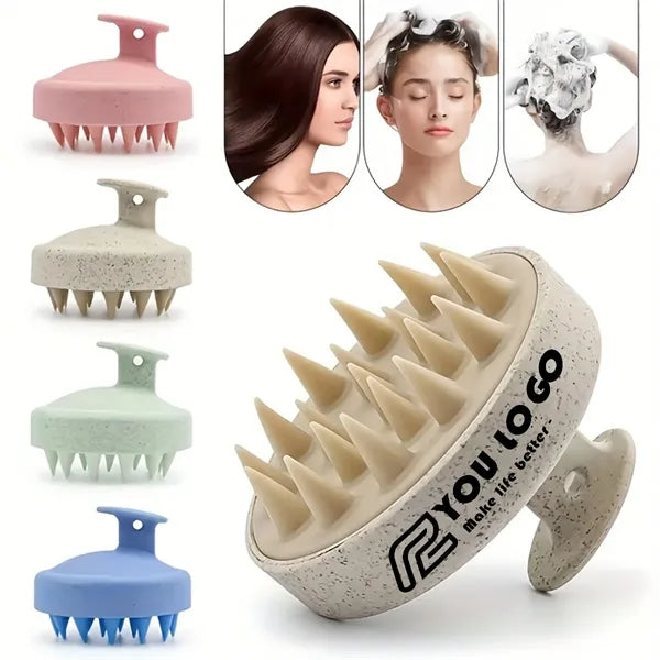 Scalp Massager Soft Silicon Wheat Straw Prevents Hair Loss