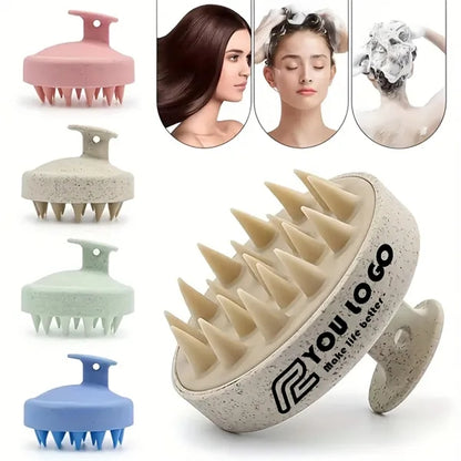 Scalp Massager Soft Silicon Wheat Straw Prevents Hair Loss