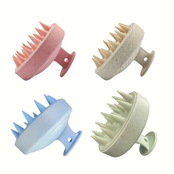 Scalp Massager Soft Silicon Wheat Straw Prevents Hair Loss