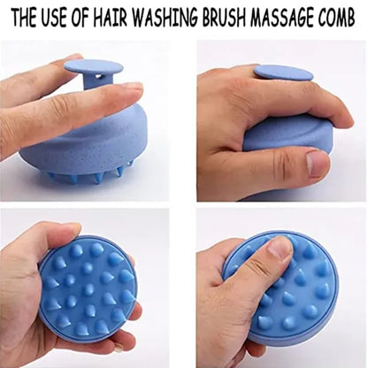 Scalp Massager Soft Silicon Wheat Straw Prevents Hair Loss