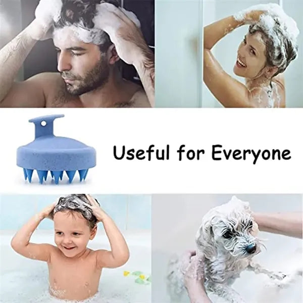 Scalp Massager Soft Silicon Wheat Straw Prevents Hair Loss