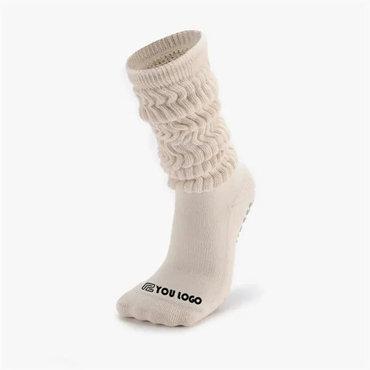 Womens Yoga Socks Combed Cotton Nonslip Sock Soles