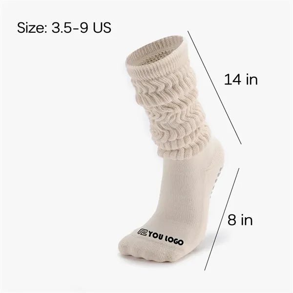Womens Yoga Socks Combed Cotton Nonslip Sock Soles