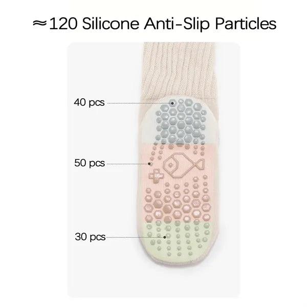 Womens Yoga Socks Combed Cotton Nonslip Sock Soles