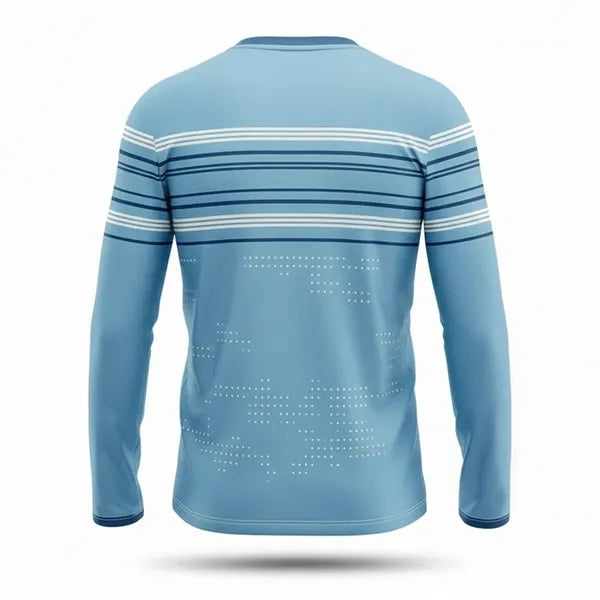 Long Sleeve Sublimated T Shirt Spandex Interlock Unisex