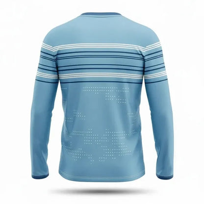 Long Sleeve Sublimated T Shirt Spandex Interlock Unisex