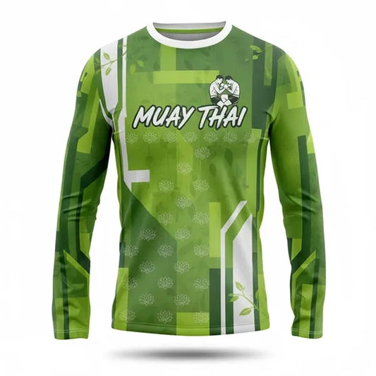 Sublimated 160G Jacquard Long Sleeve T-Shirt