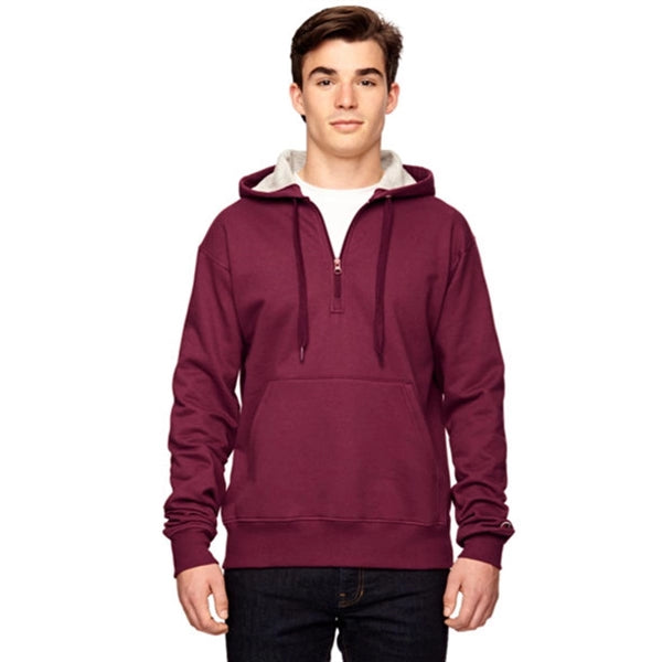 Champion Cotton Max Quarter-Zip Hoodie - Dark/All