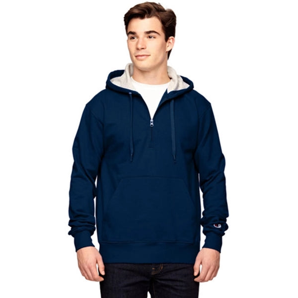 Champion Cotton Max Quarter-Zip Hoodie - Dark/All