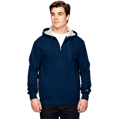 Champion Cotton Max Quarter-Zip Hoodie - Dark/All