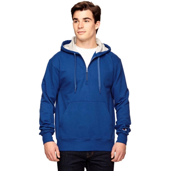 Champion Cotton Max Quarter-Zip Hoodie - Dark/All