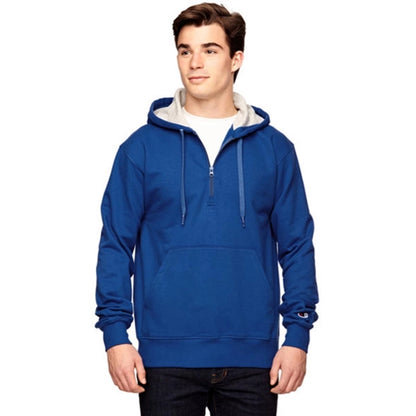 Champion Cotton Max Quarter-Zip Hoodie - Dark/All