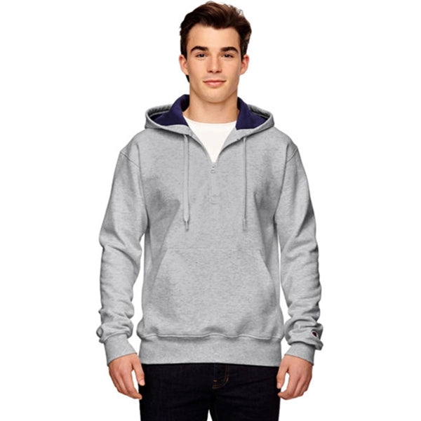 Champion Cotton Max Quarter-Zip Hoodie - Dark/All