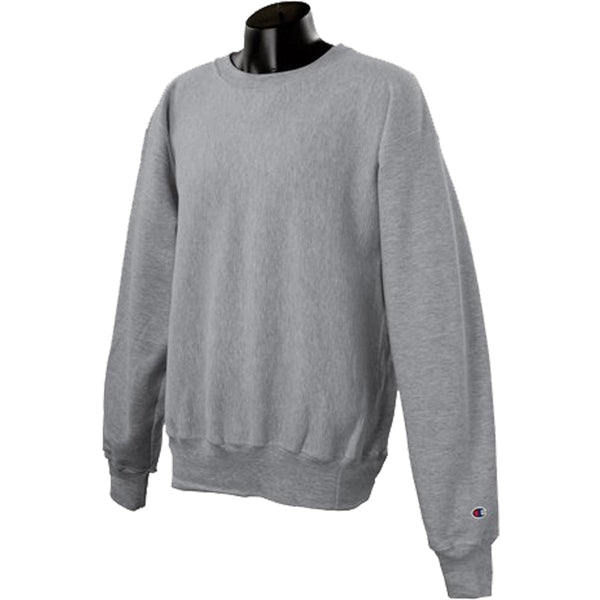 Champion 12 oz Reverse Weave Fleece Crew - Light/Heather