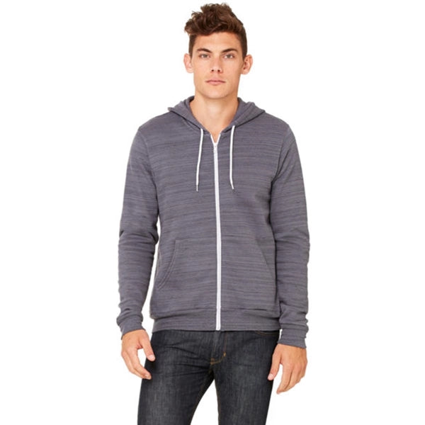 Bella + Canvas Unisex Poly-Cotton Fleece Full-Zip Hoodie