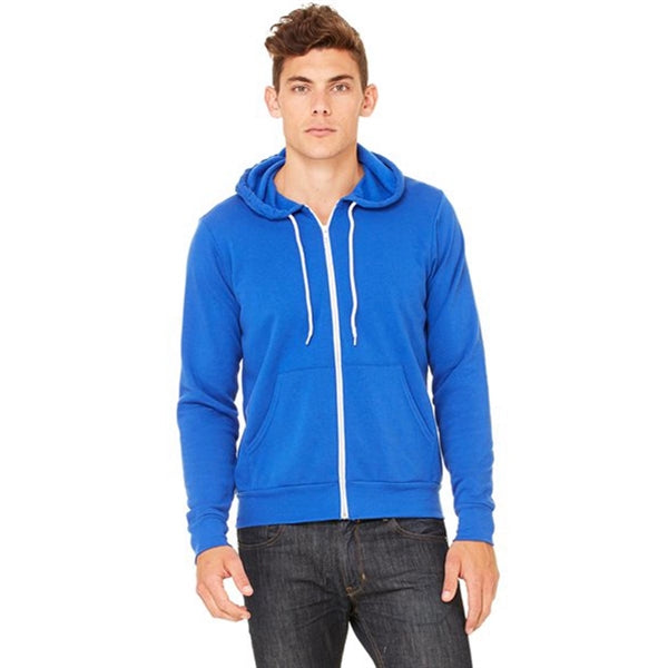 Bella + Canvas Unisex Poly-Cotton Fleece Full-Zip Hoodie