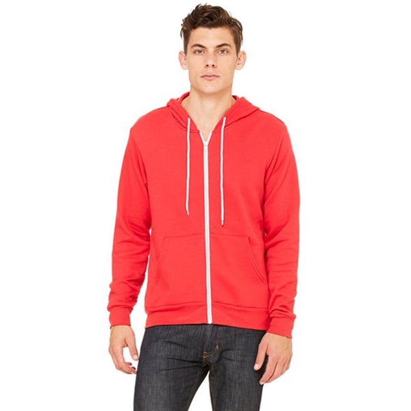 Bella + Canvas Unisex Poly-Cotton Fleece Full-Zip Hoodie