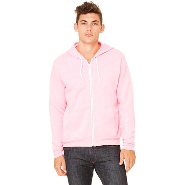 Bella + Canvas Unisex Poly-Cotton Fleece Full-Zip Hoodie