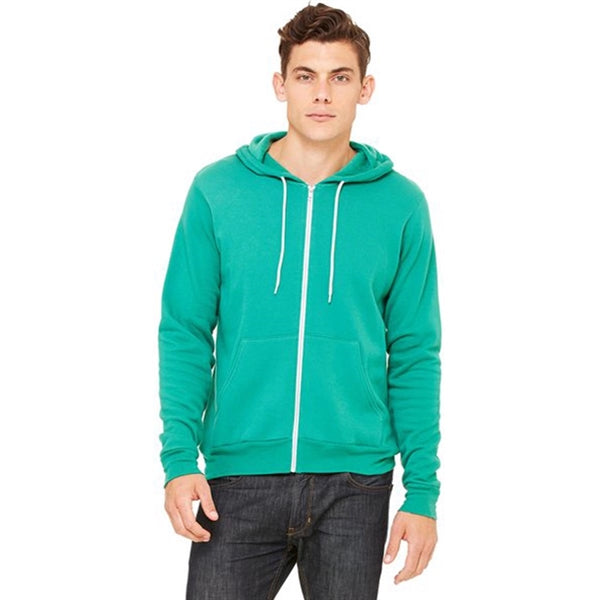 Bella + Canvas Unisex Poly-Cotton Fleece Full-Zip Hoodie
