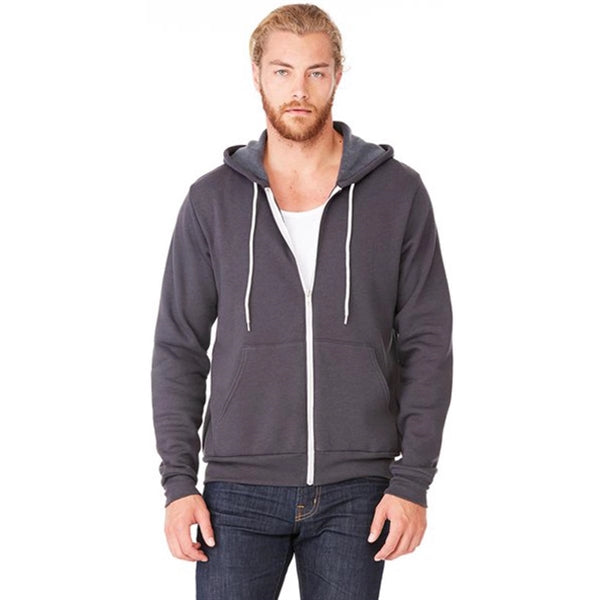 Bella + Canvas Unisex Poly-Cotton Fleece Full-Zip Hoodie