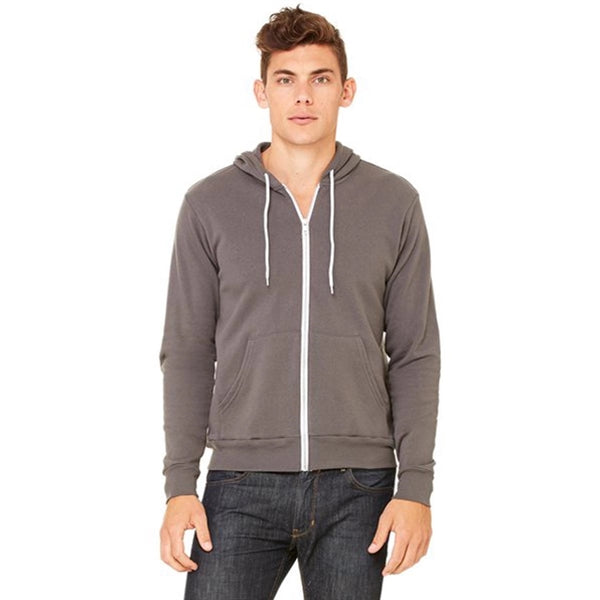 Bella + Canvas Unisex Poly-Cotton Fleece Full-Zip Hoodie