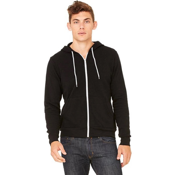 Bella + Canvas Unisex Poly-Cotton Fleece Full-Zip Hoodie