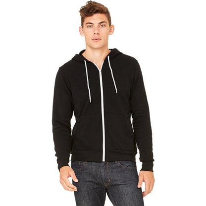 Bella + Canvas Unisex Poly-Cotton Fleece Full-Zip Hoodie