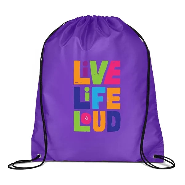 Full Color Drawstring Cinch up Backpack