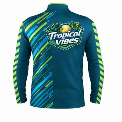 Quarter Zip Pullover Pique Sublimated Unisex