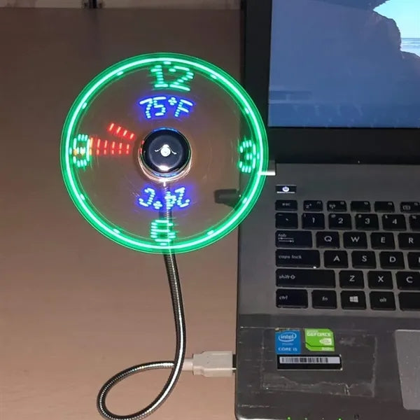 USB RGB LED Message Fan