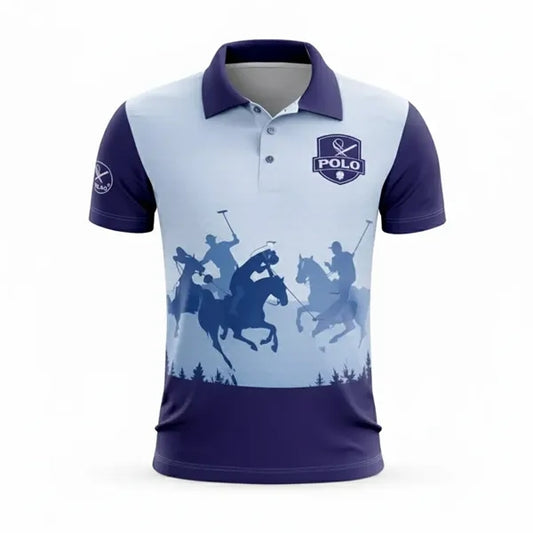 Full Color 180G NBA Fabric Short Sleeve Polo shirt