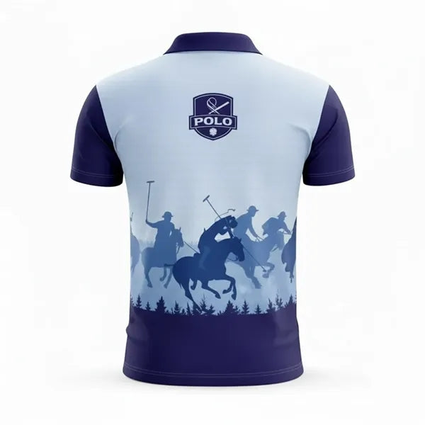 Full Color 180G NBA Fabric Short Sleeve Polo shirt