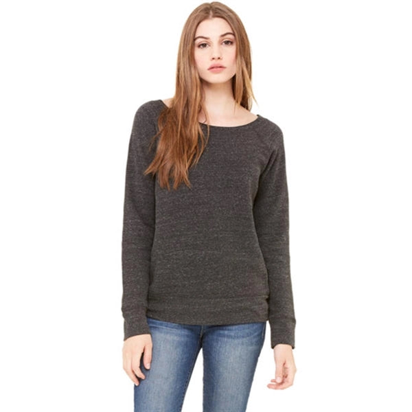 Bella + Canvas Ladies' Sponge Fleece Wide Neck Sweatshirt