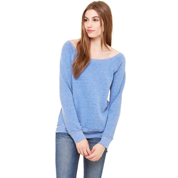 Bella + Canvas Ladies' Sponge Fleece Wide Neck Sweatshirt