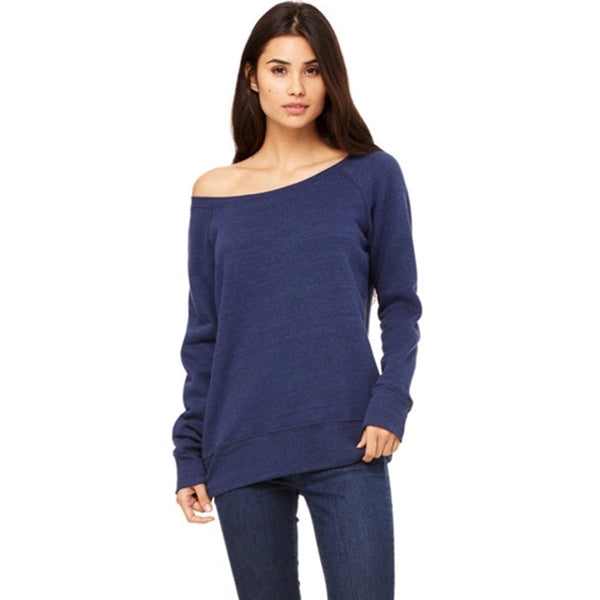 Bella + Canvas Ladies' Sponge Fleece Wide Neck Sweatshirt