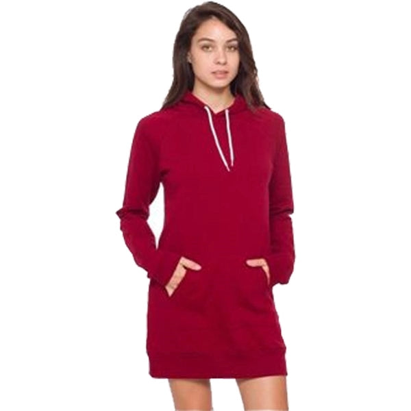 American Apparel Womens California Fleece Raglan Hoody Dress